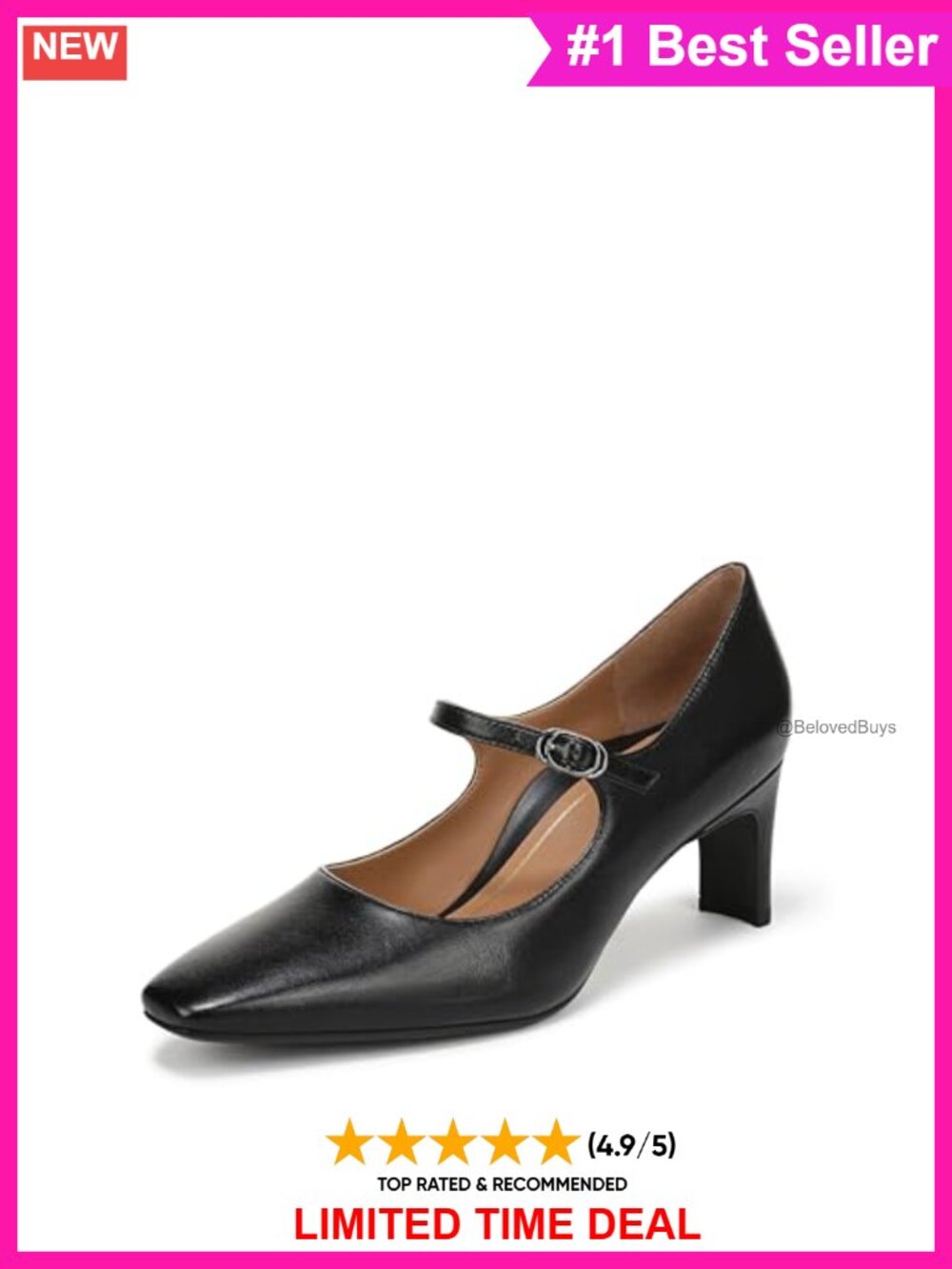 Vionic Samira Mary Jane Dress Pumps Leather Suede Pointed Toe Heels